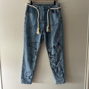 Her Universe Disney Fantasia Mickey Mom Jeans Junior 11 (33" Waist x Women's 10)
